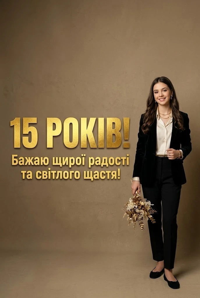З днем народження, красуне! Красиві вітання дівчинці на 15-річчя