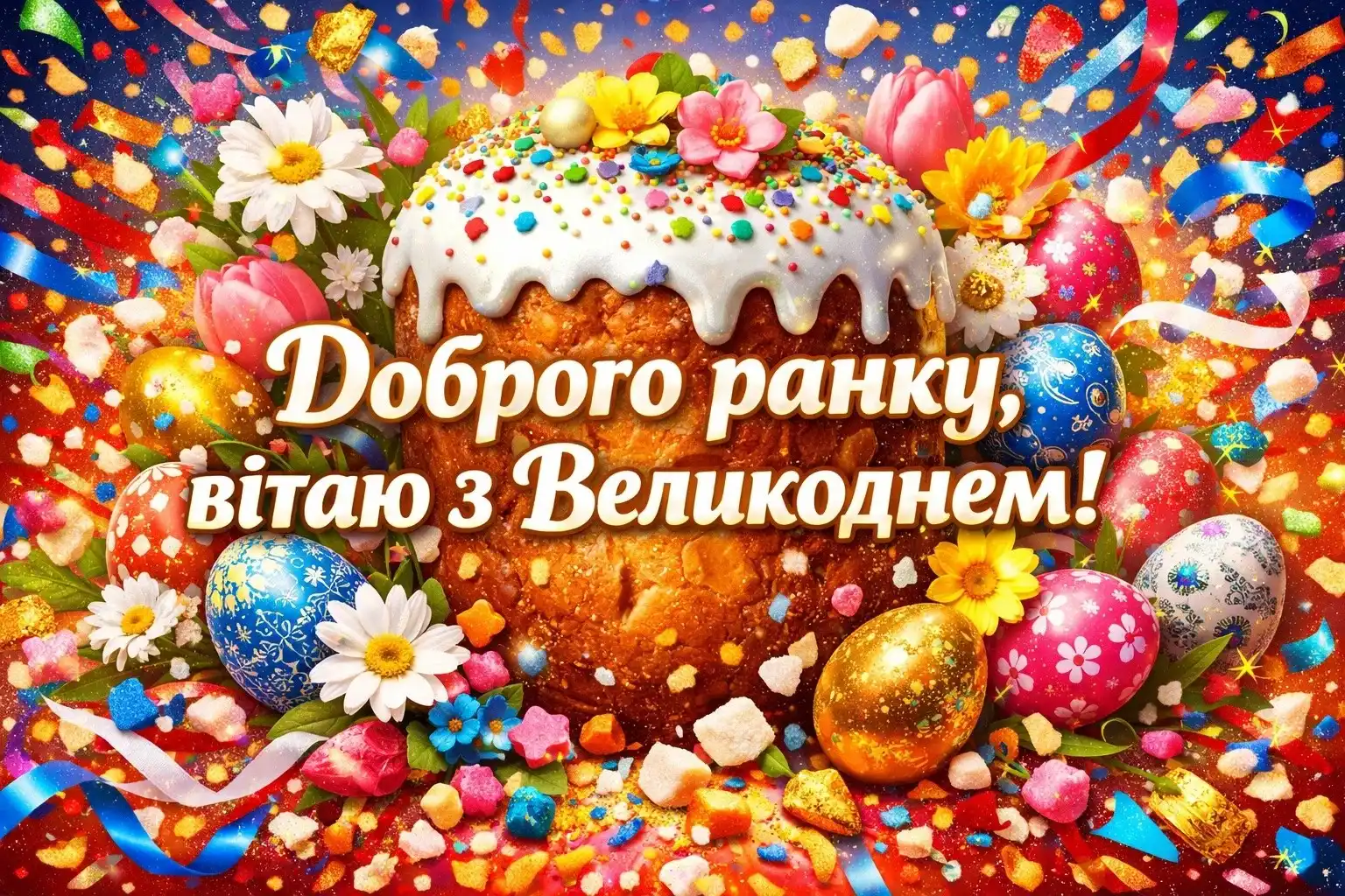 Доброго ранку: святкові картинки з Великоднем та найтепліші побажання