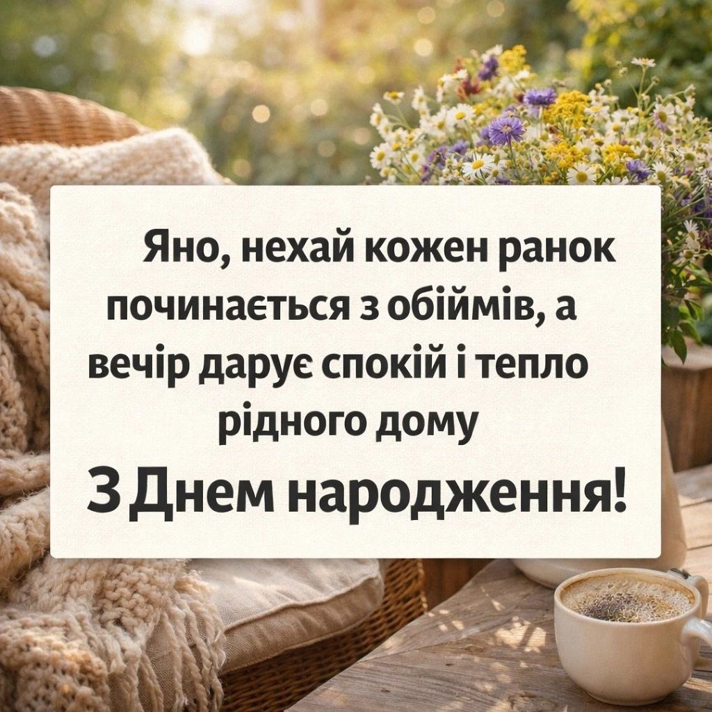 З днем народження, Яно! Красиві та душевні побажання у віршах і прозі