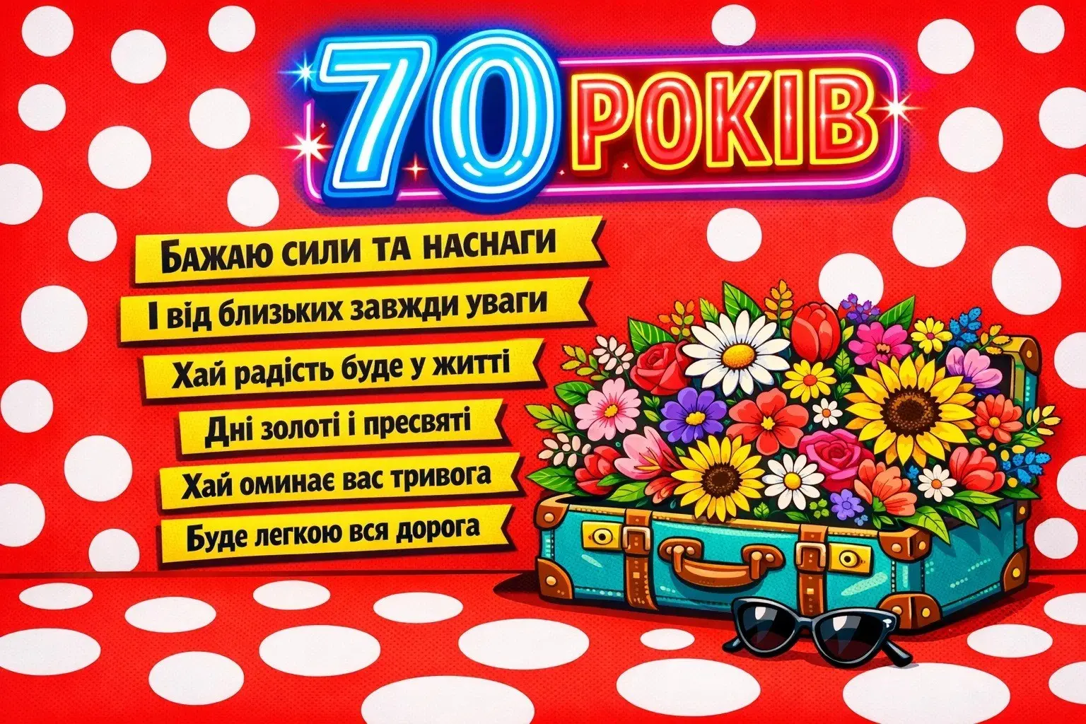 Красиві привітання для жінки з нагоди 70-річчя: вдячність за мудрість