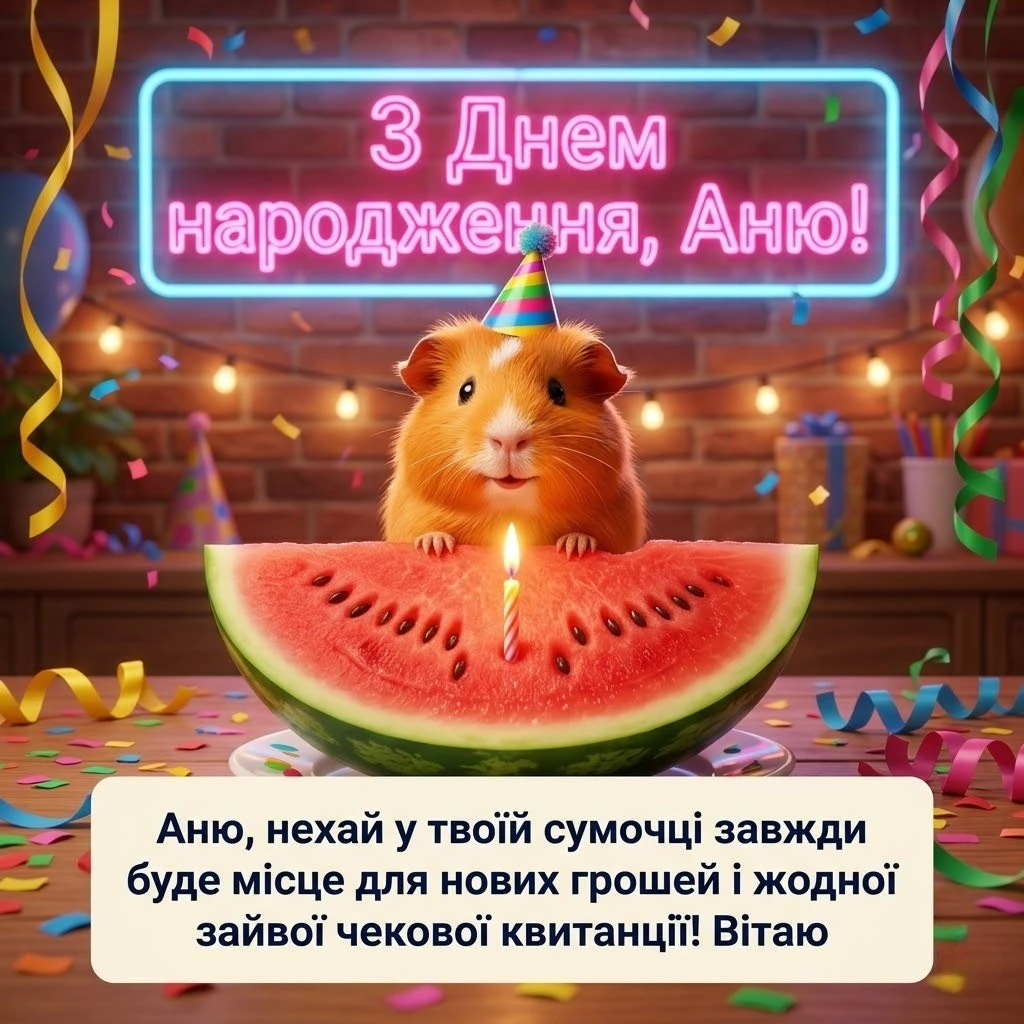 Найкращі привітання з днем народження для Ані: вірші, проза та листівки