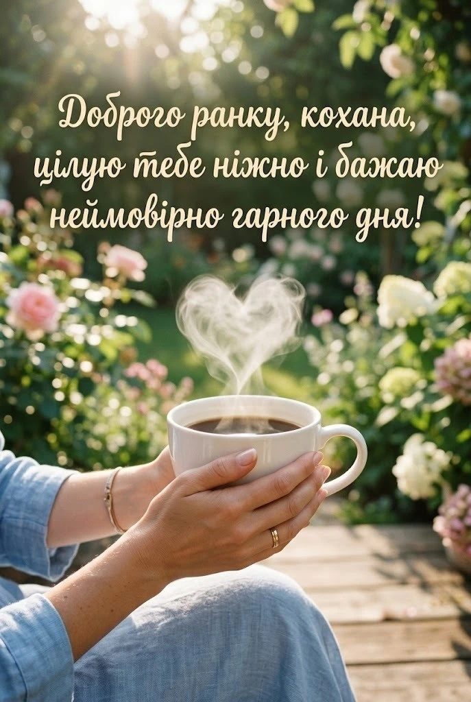 Доброго ранку, цілую, кохана: сучасні картинки та ніжні побажання для особливого початку дня
