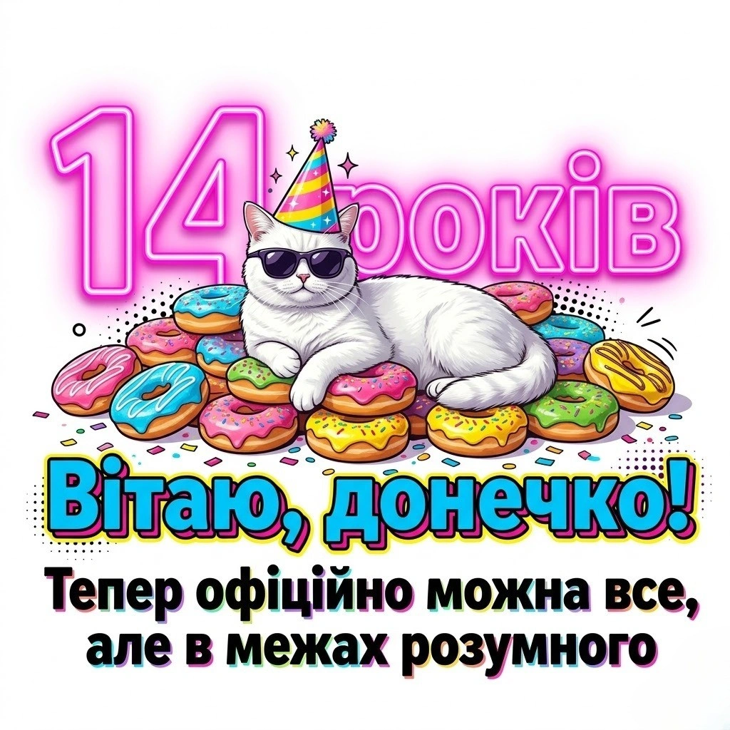 Найкращі привітання з днем народження для донечки на 14 років: проза та вірші