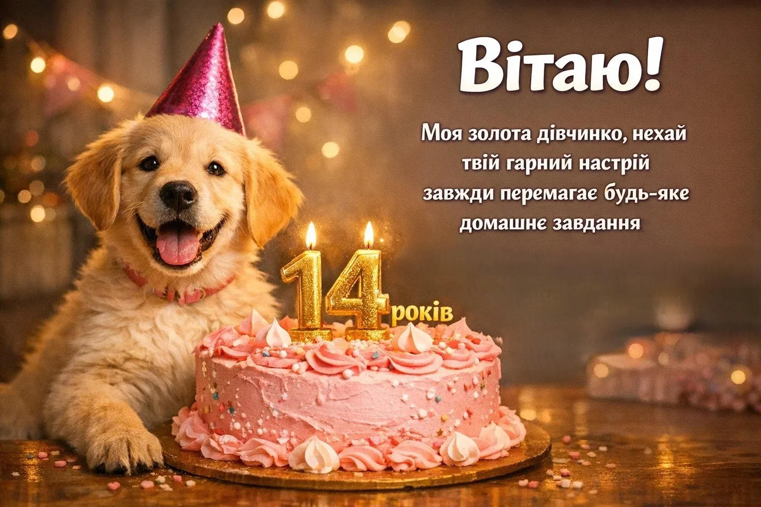 Найкращі привітання з днем народження для донечки на 14 років: проза та вірші