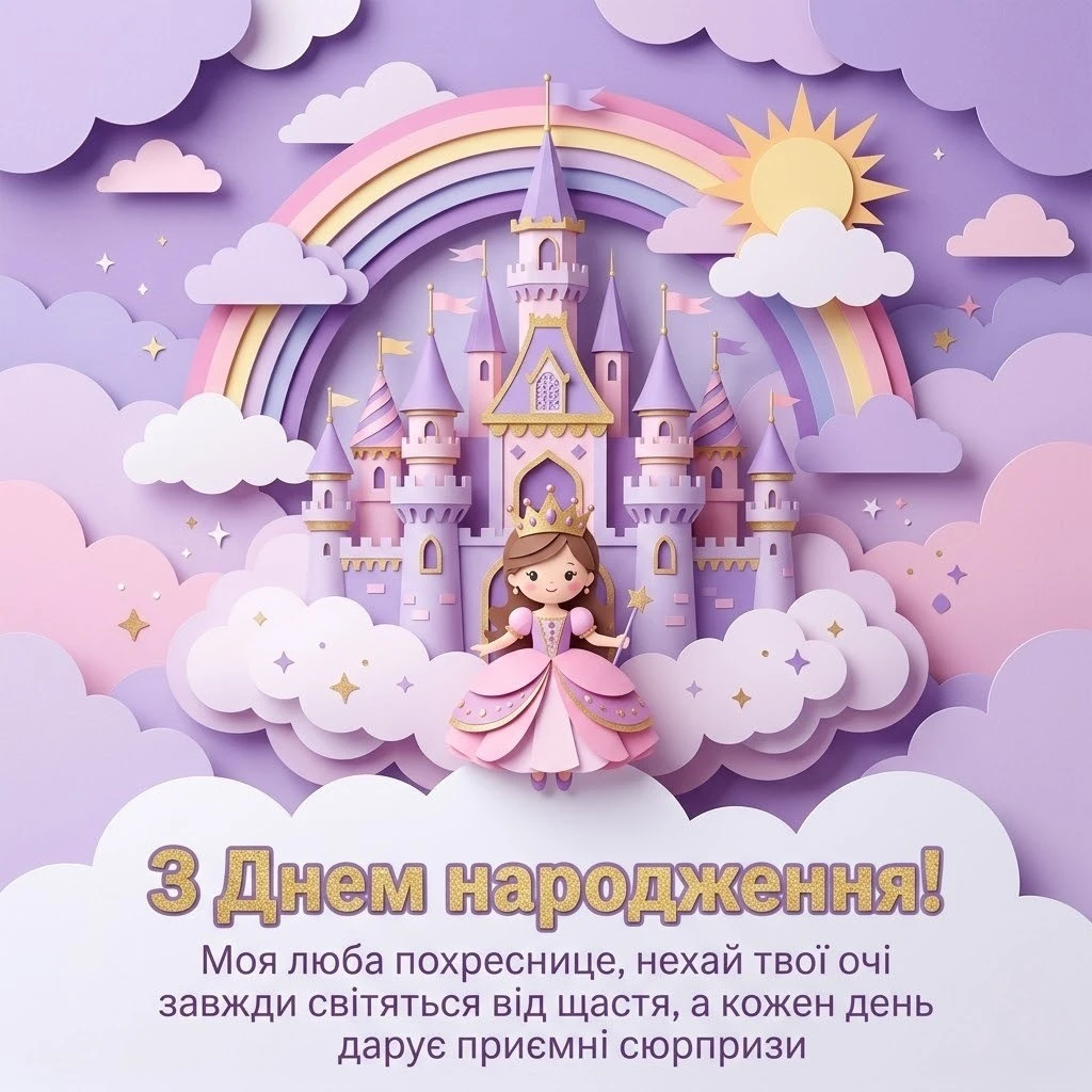 Привітання з днем народження для похресниці на 3 роки: найкращі побажання