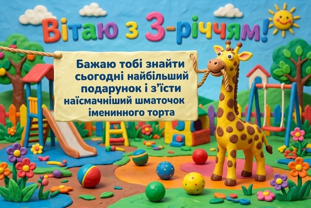 Привітання з днем народження для похресниці на 3 роки: найкращі побажання