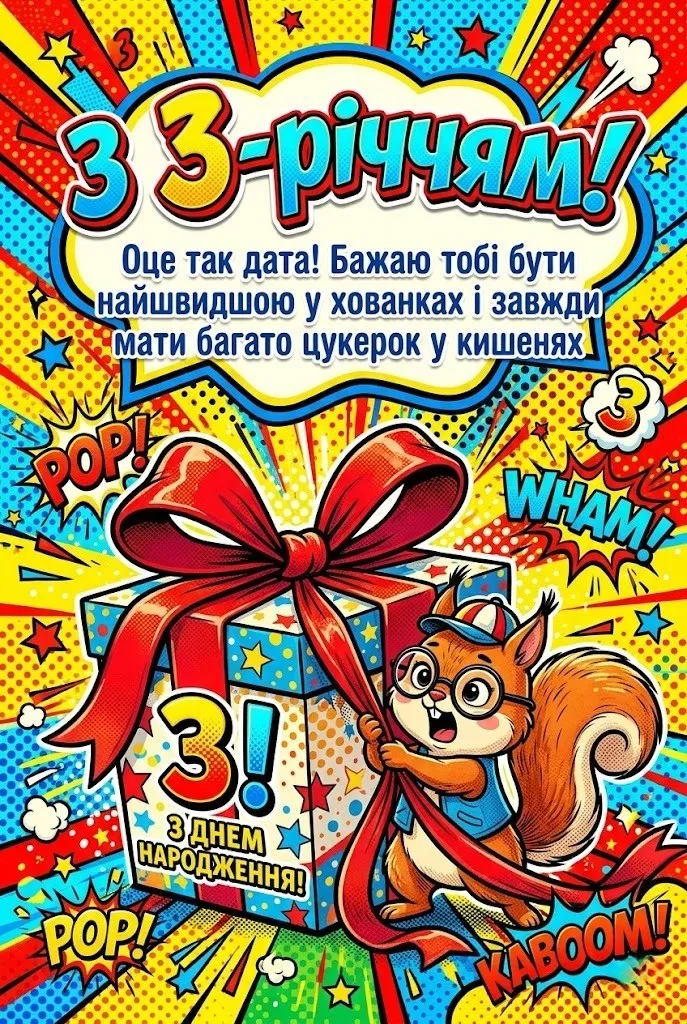 Привітання з днем народження для похресниці на 3 роки: найкращі побажання