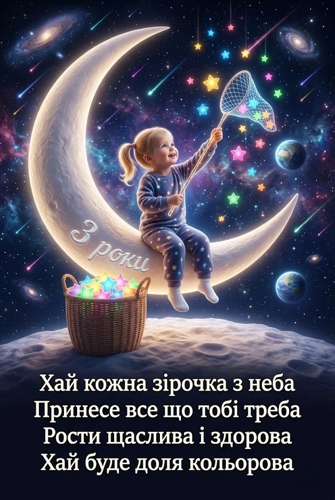 Привітання з днем народження для похресниці на 3 роки: найкращі побажання