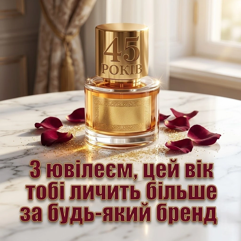 Прикольні привітання на 45 річний ювілей жінці: енергія, драйв та шарм
