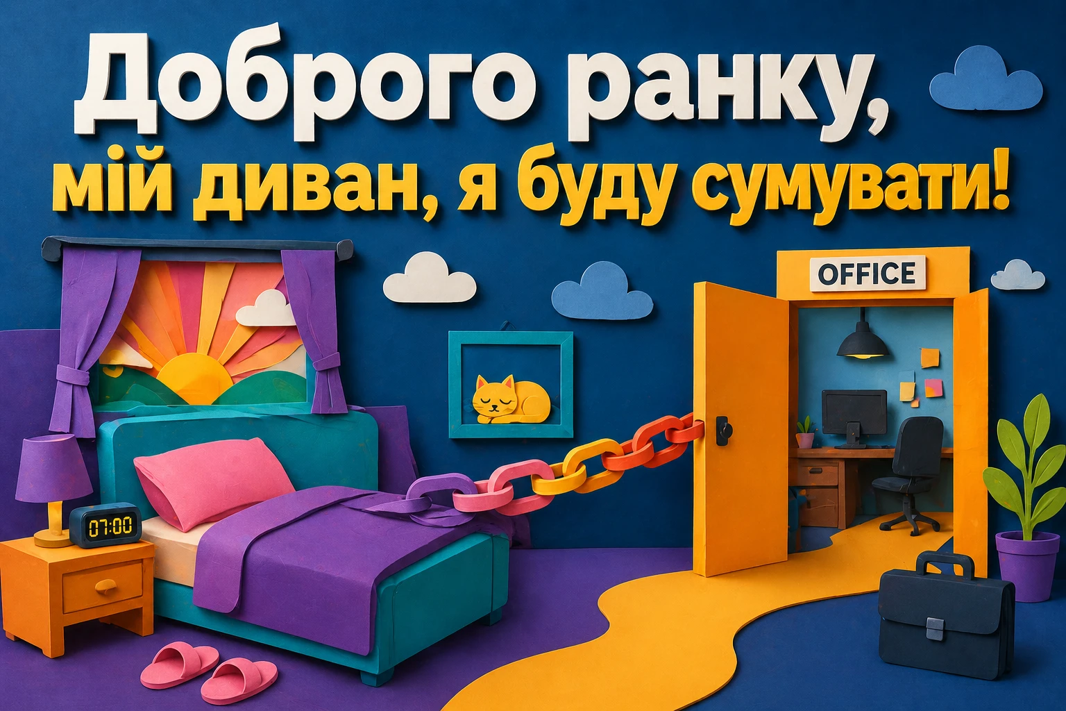 Доброго ранку та гарного дня: смішні картинки про те, як це — знову на роботу