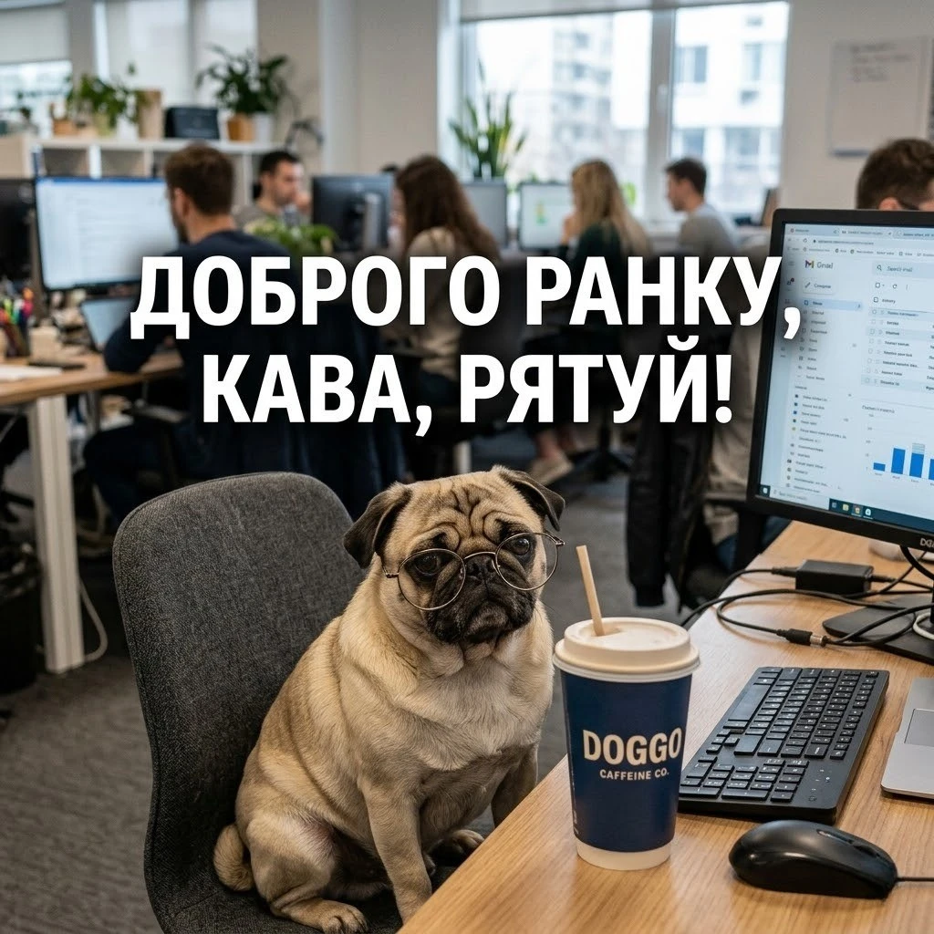 Доброго ранку та гарного дня: смішні картинки про те, як це — знову на роботу