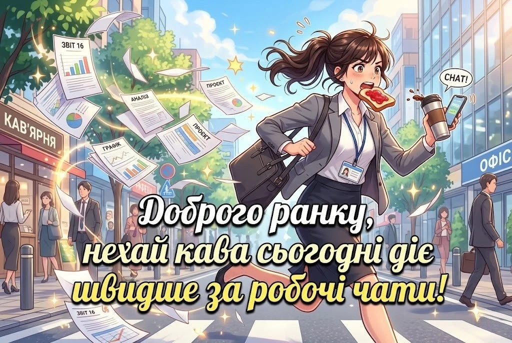 Доброго ранку та гарного дня: смішні картинки про те, як це — знову на роботу