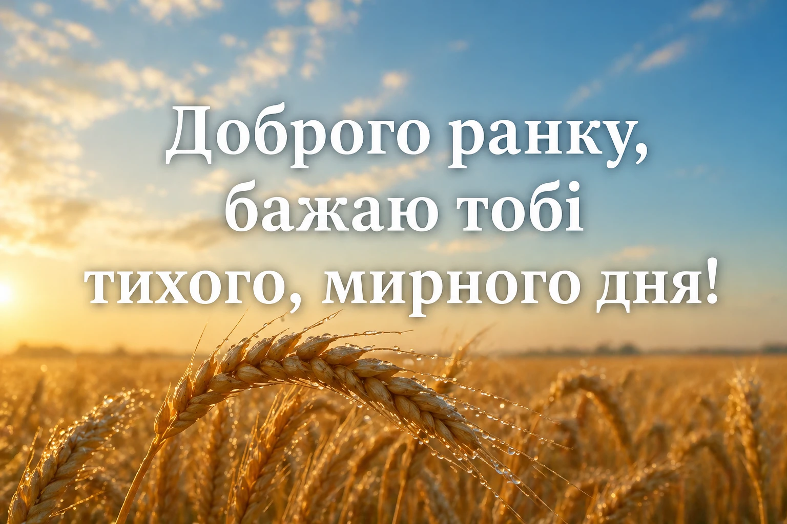 Доброго ранку і мирного дня: найкращі листівки та щирі побажання для душевного настрою
