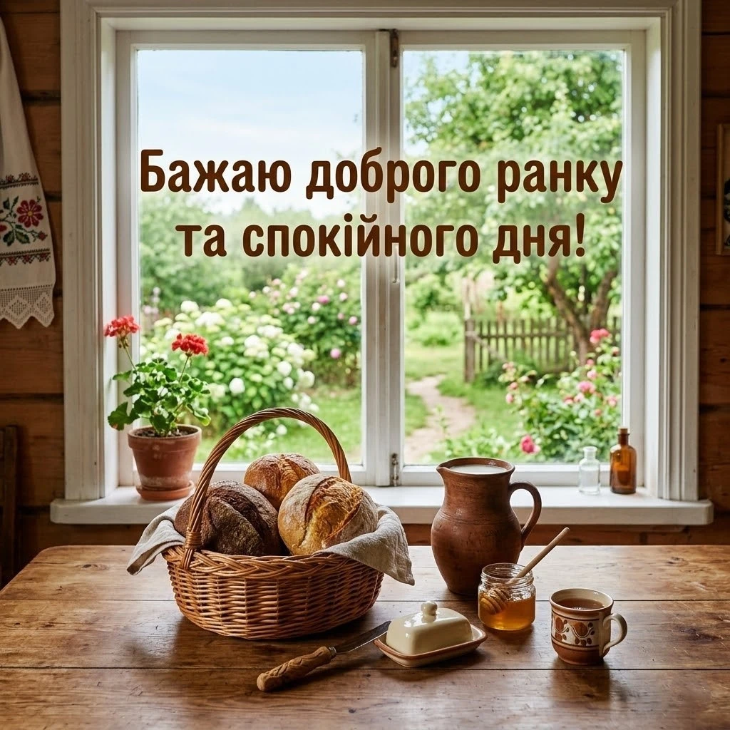 Доброго ранку і мирного дня: найкращі листівки та щирі побажання для душевного настрою