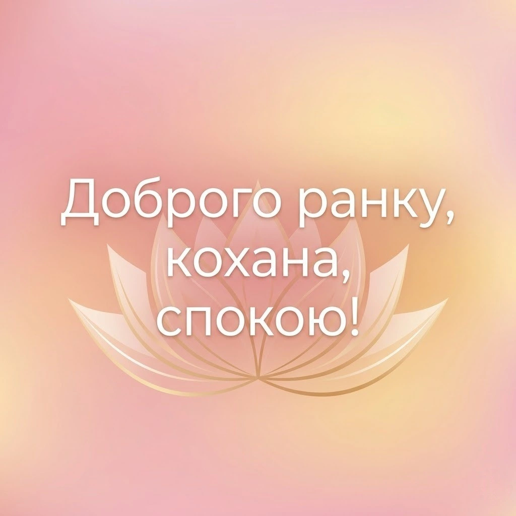 Доброго ранку, кохана: картинки спокою і гарного настрою для найріднішої