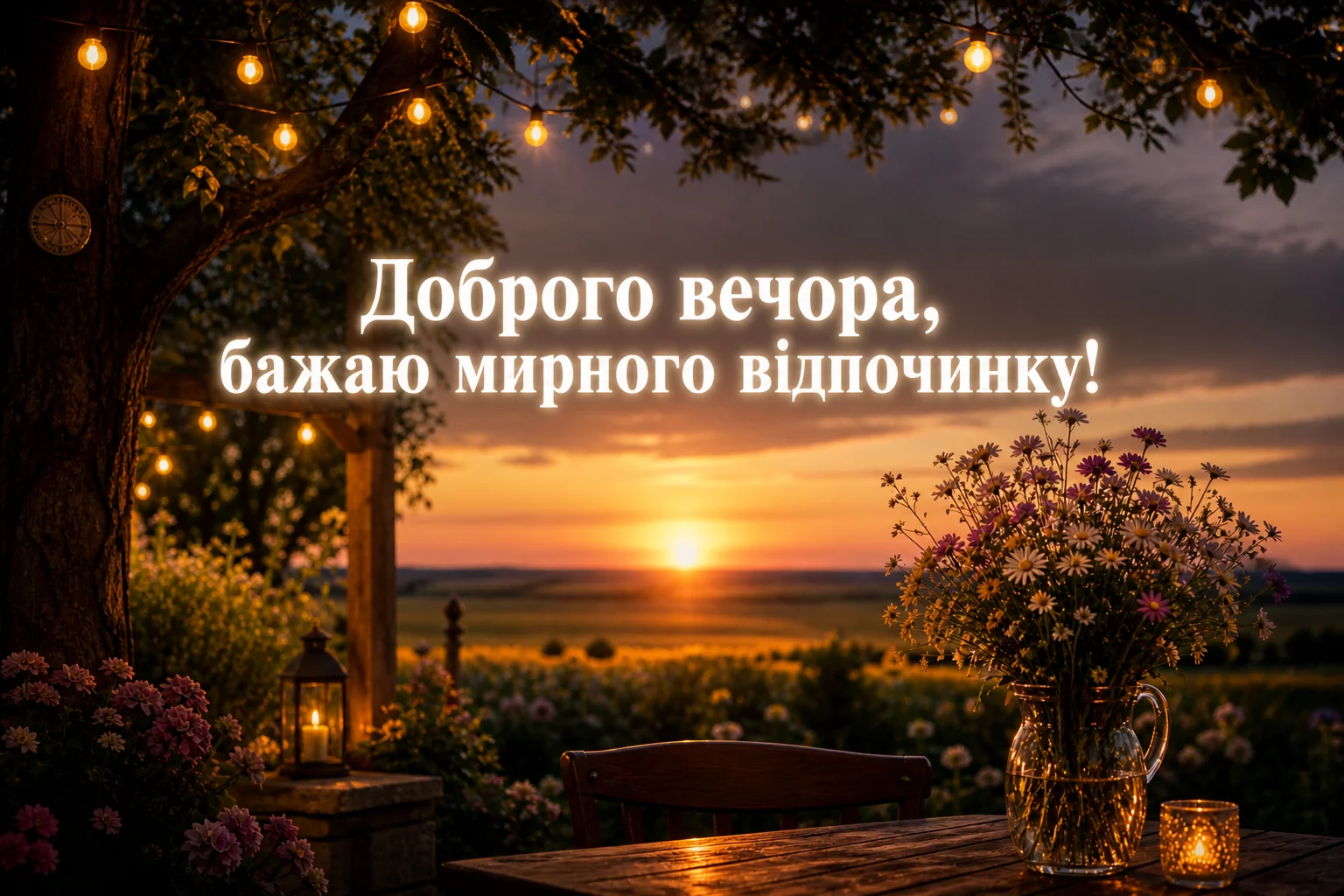 Доброго вечора та мирного відпочинку: найкращі картинки з побажаннями для душевного настрою в Україні