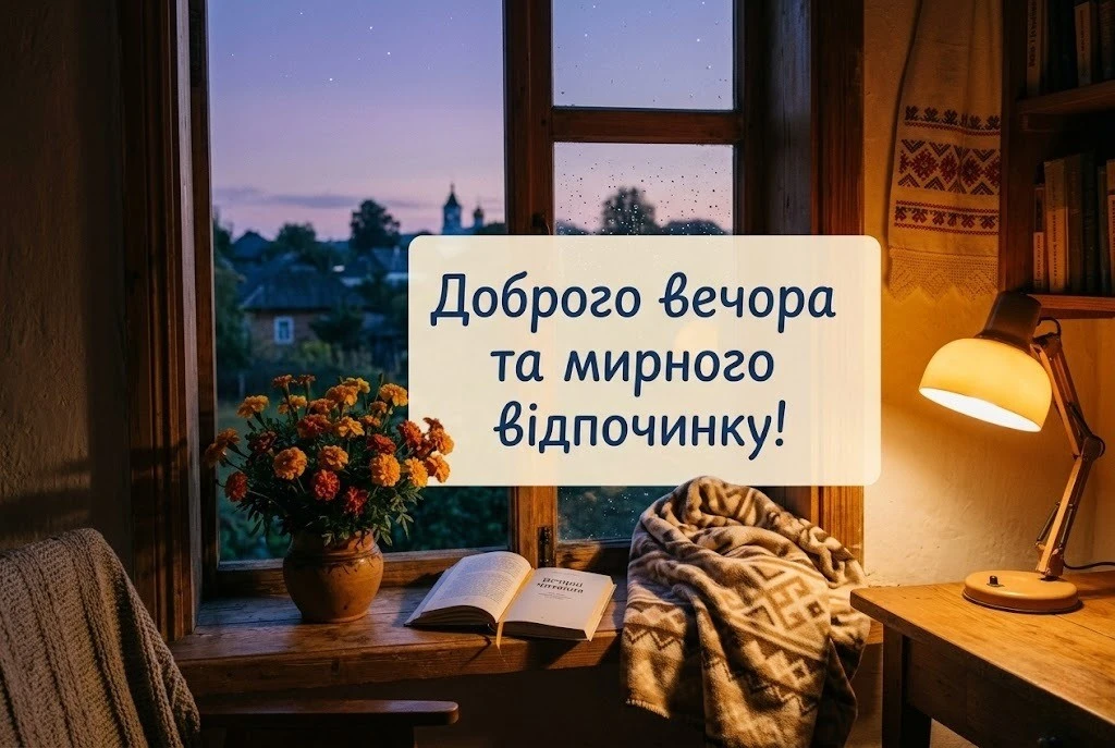 Доброго вечора та мирного відпочинку: найкращі картинки з побажаннями для душевного настрою в Україні