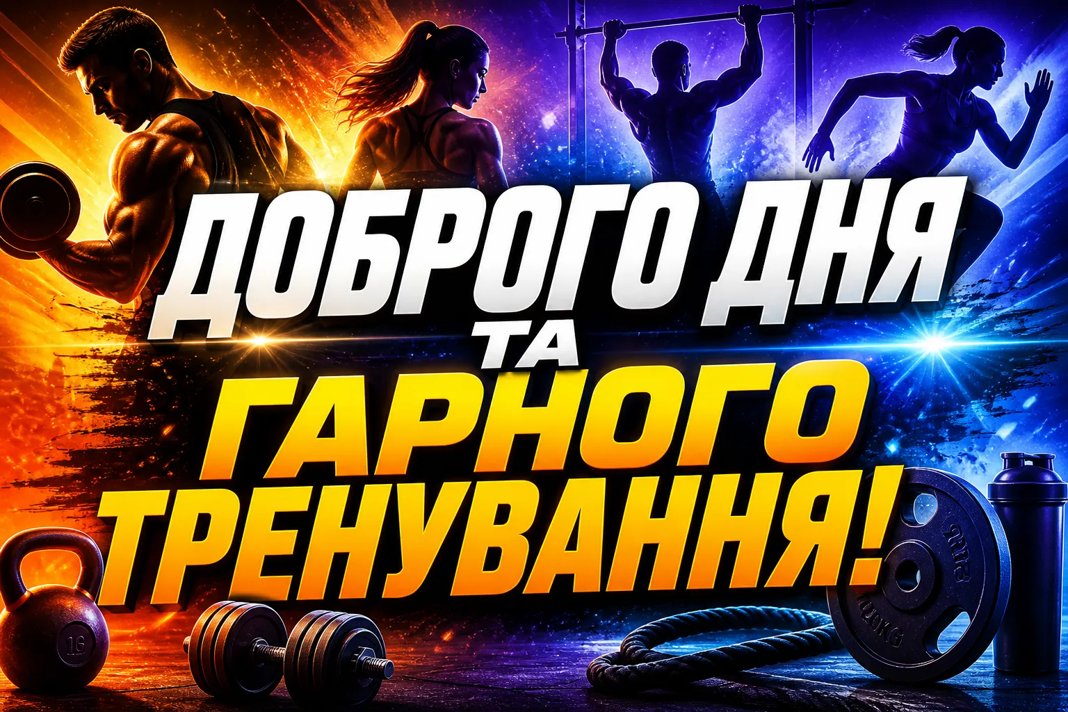 Доброго дня та гарного тренування в тренажерному залі: мотивація та найкращі картинки