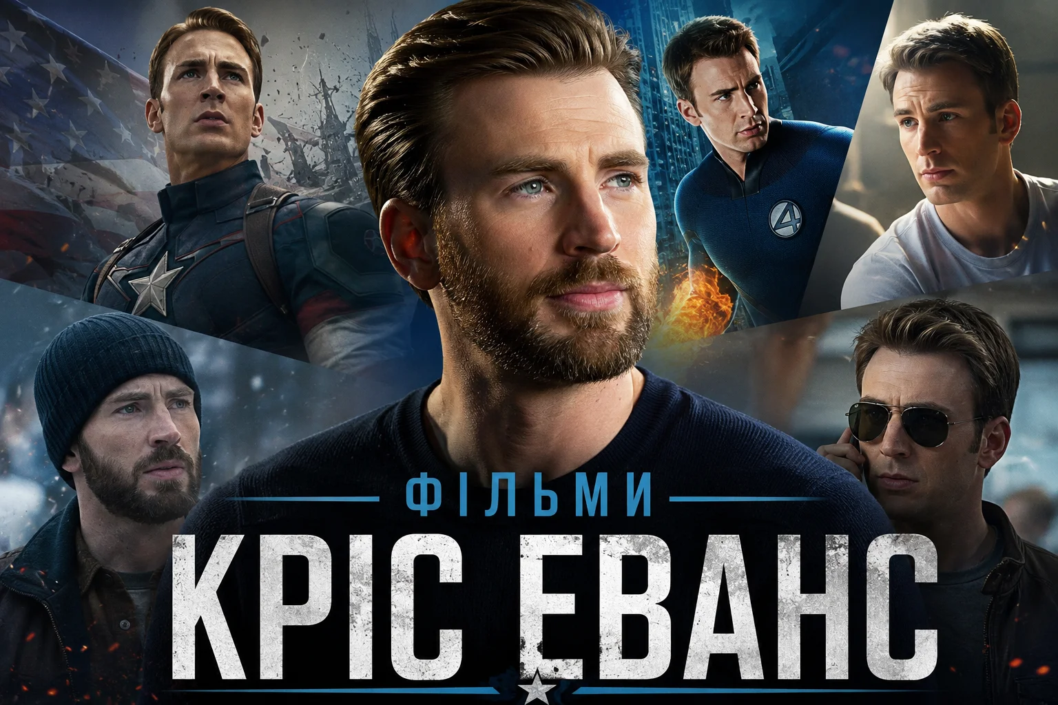 Найкращі фільми з Крісом Евансом: від Капітана Америки до драматичних ролей