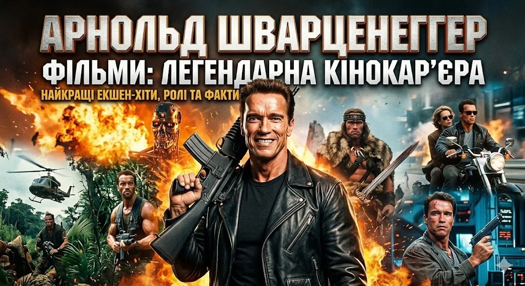 Арнольд Шварценеggер: найвідоміші ролі усіх часів