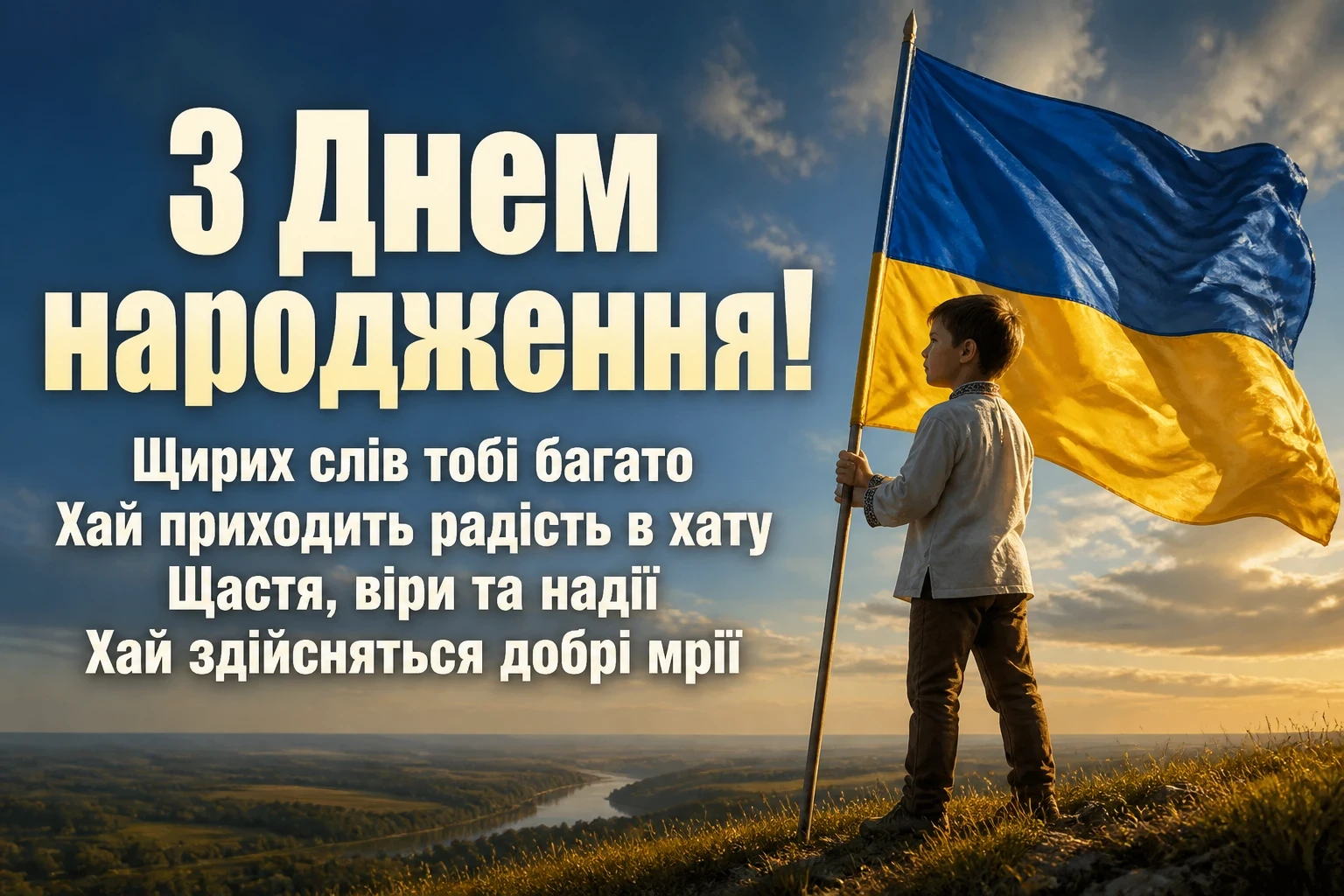 патріотичне привітання з днем народження патріотичне привітання з днем народження