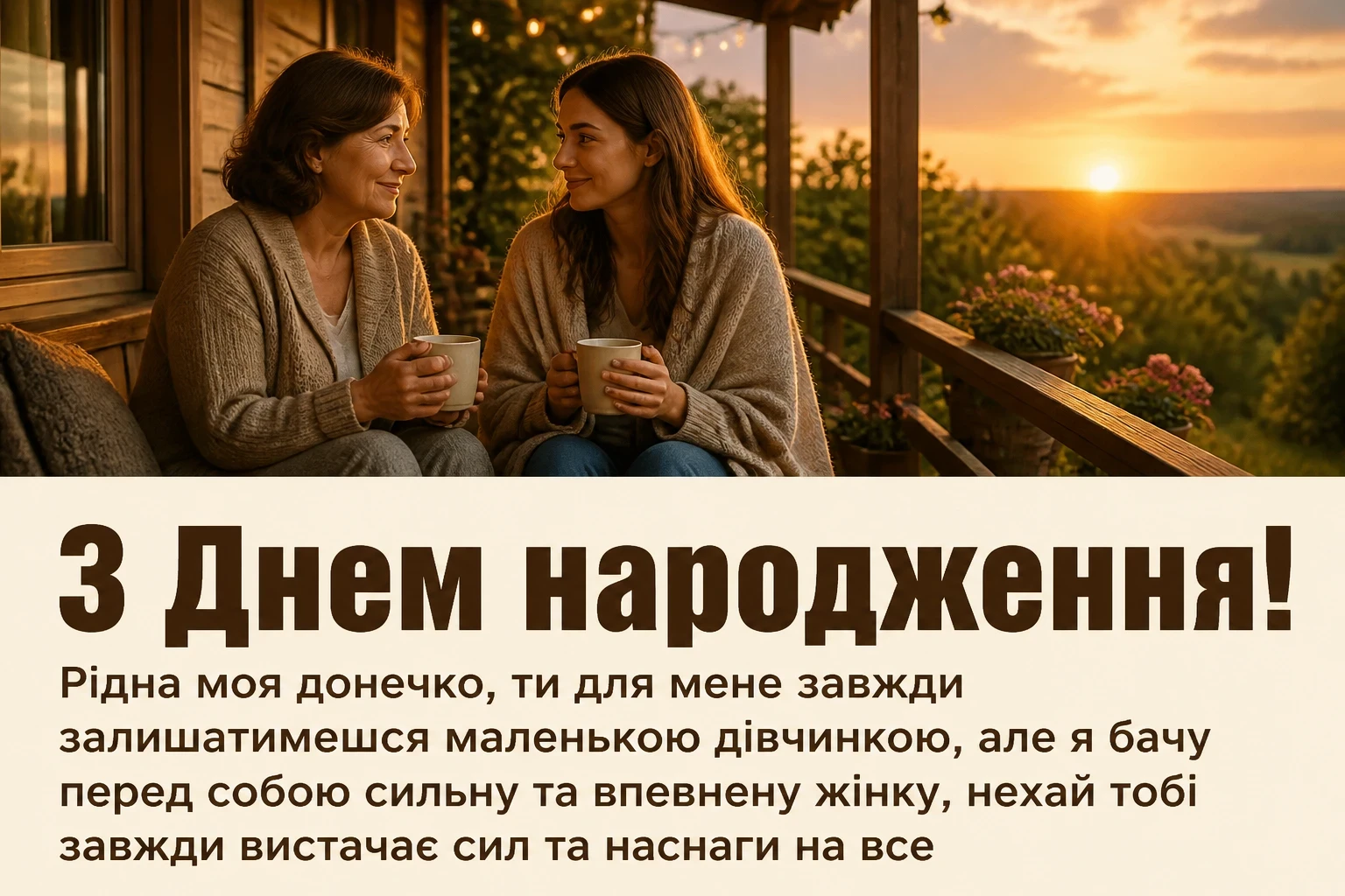 привітання з днем народження для дорослої дочки від мами