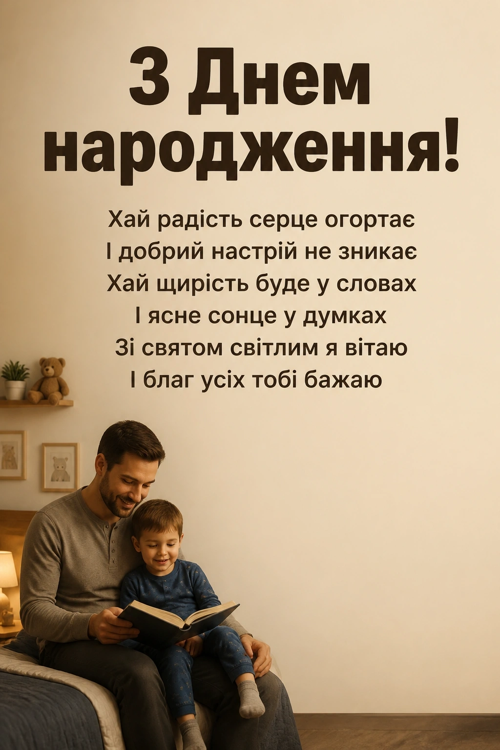 зворушливе привітання з днем народження у віршах