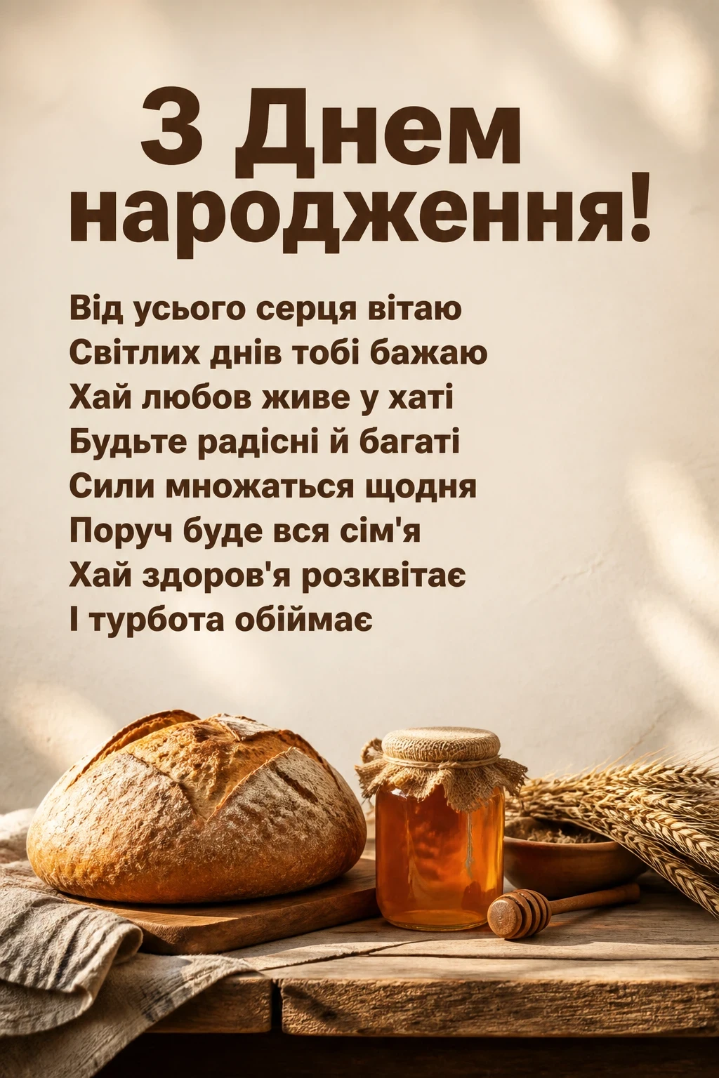 зворушливе привітання з днем народження у віршах
