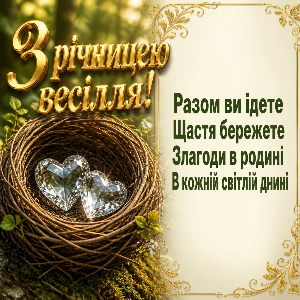річниця весілля привітання