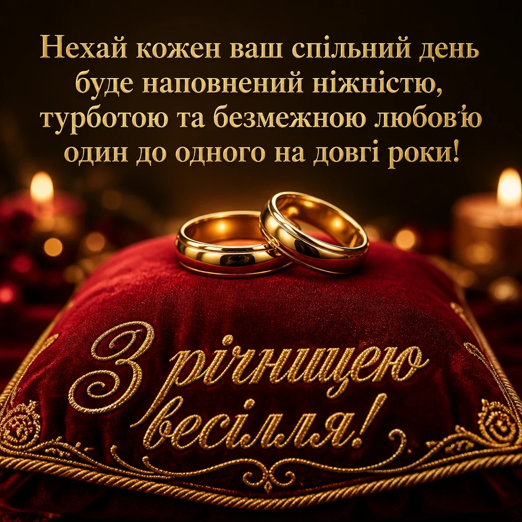 річниця весілля привітання