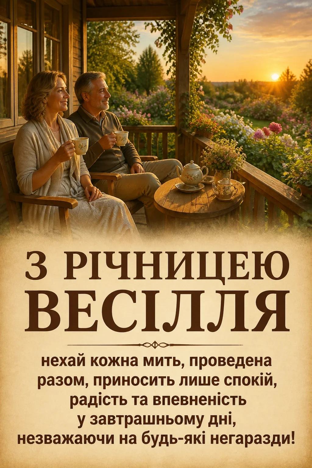 річниця весілля привітання
