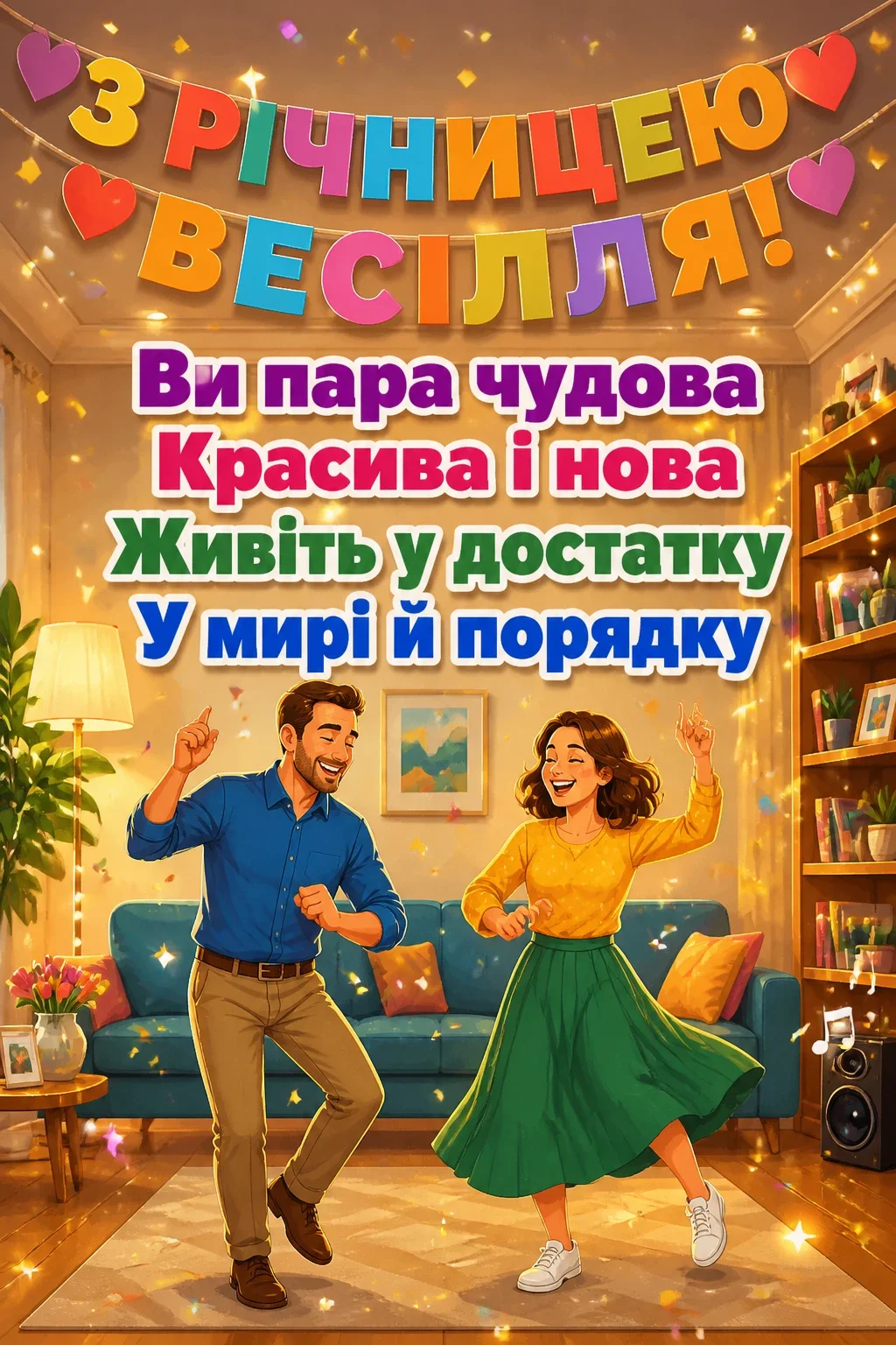 річниця весілля привітання