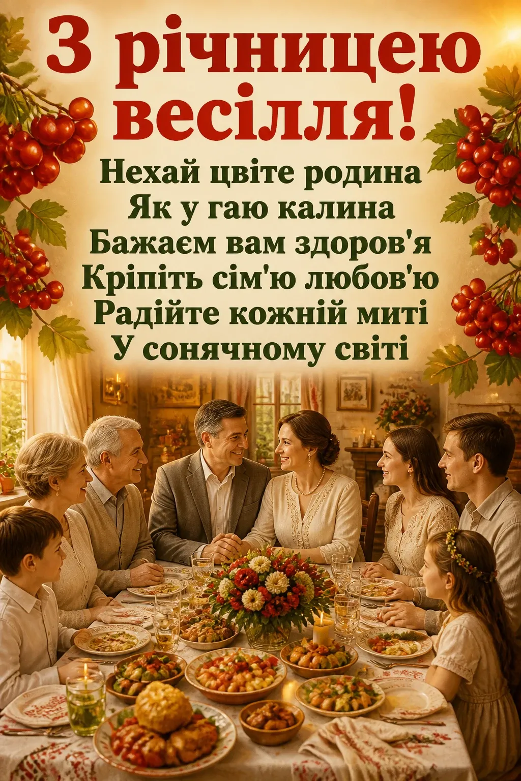 річниця весілля привітання