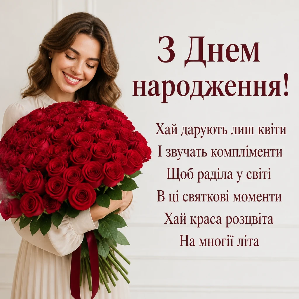 гарне привітання з днем народження для жінки гарне привітання з днем народження для жінки