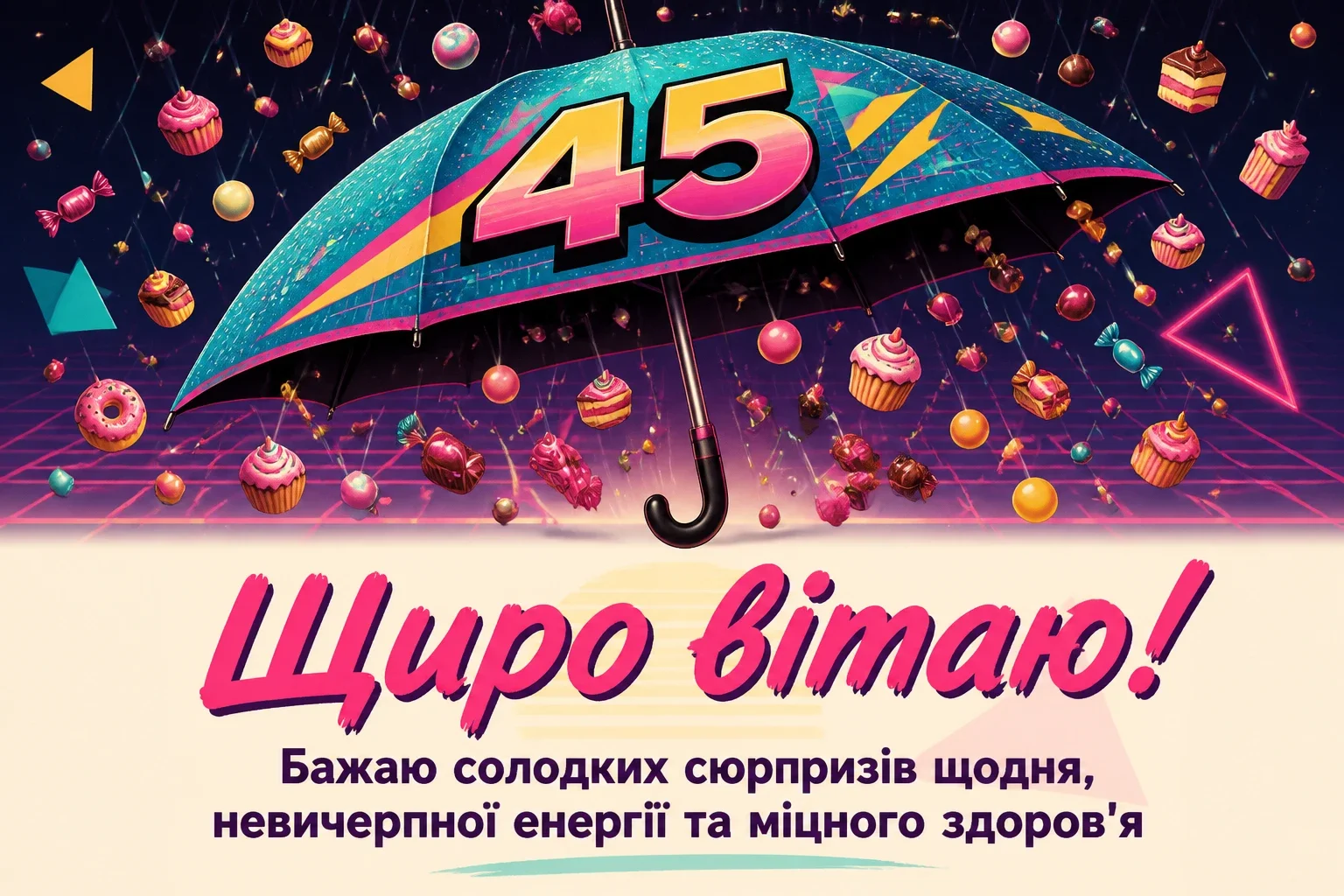 45 річчям привітання з днем народження 45 років жінці прикольні