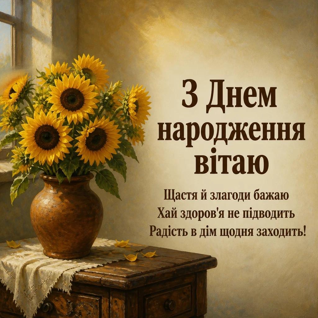 привітання з днем народження простими словами