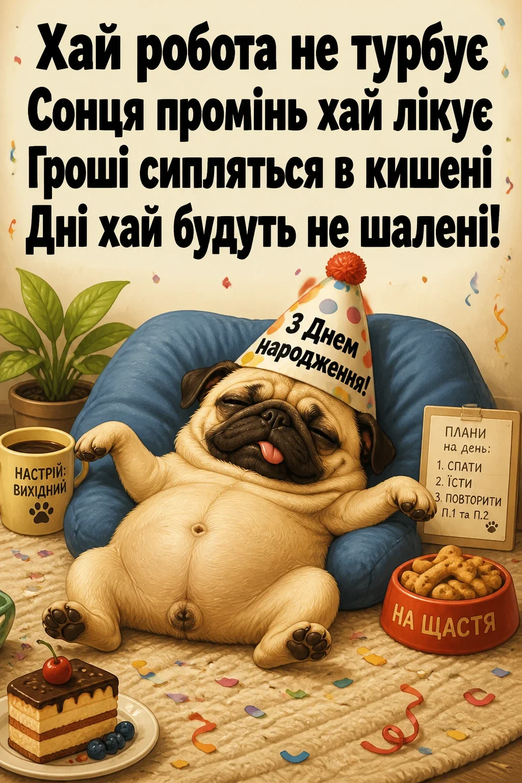 привітання з днем народження простими словами
