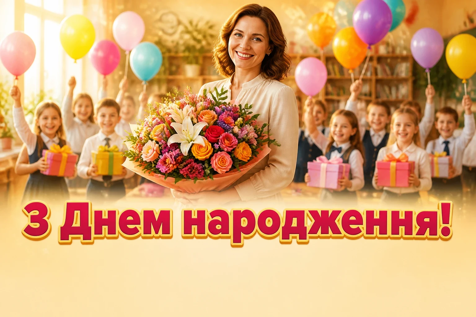 вчительці привітання з днем народження класного керівника