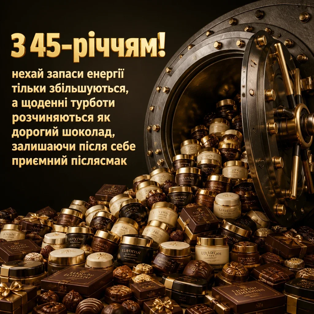 привітання з 45-річчям жінці