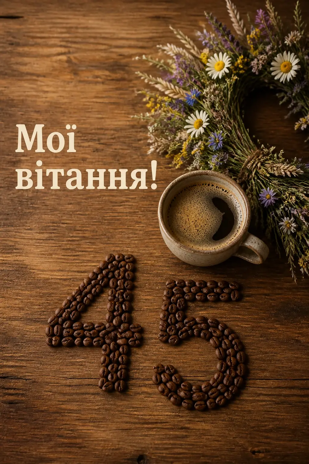 привітання з 45-річчям жінці