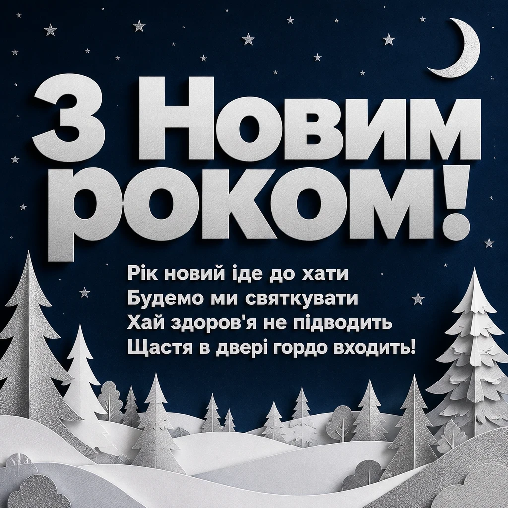 привітання з новим роком вірші