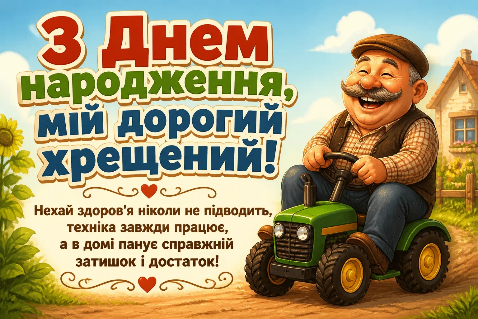 прикольні привітання з днем народження хрещеному