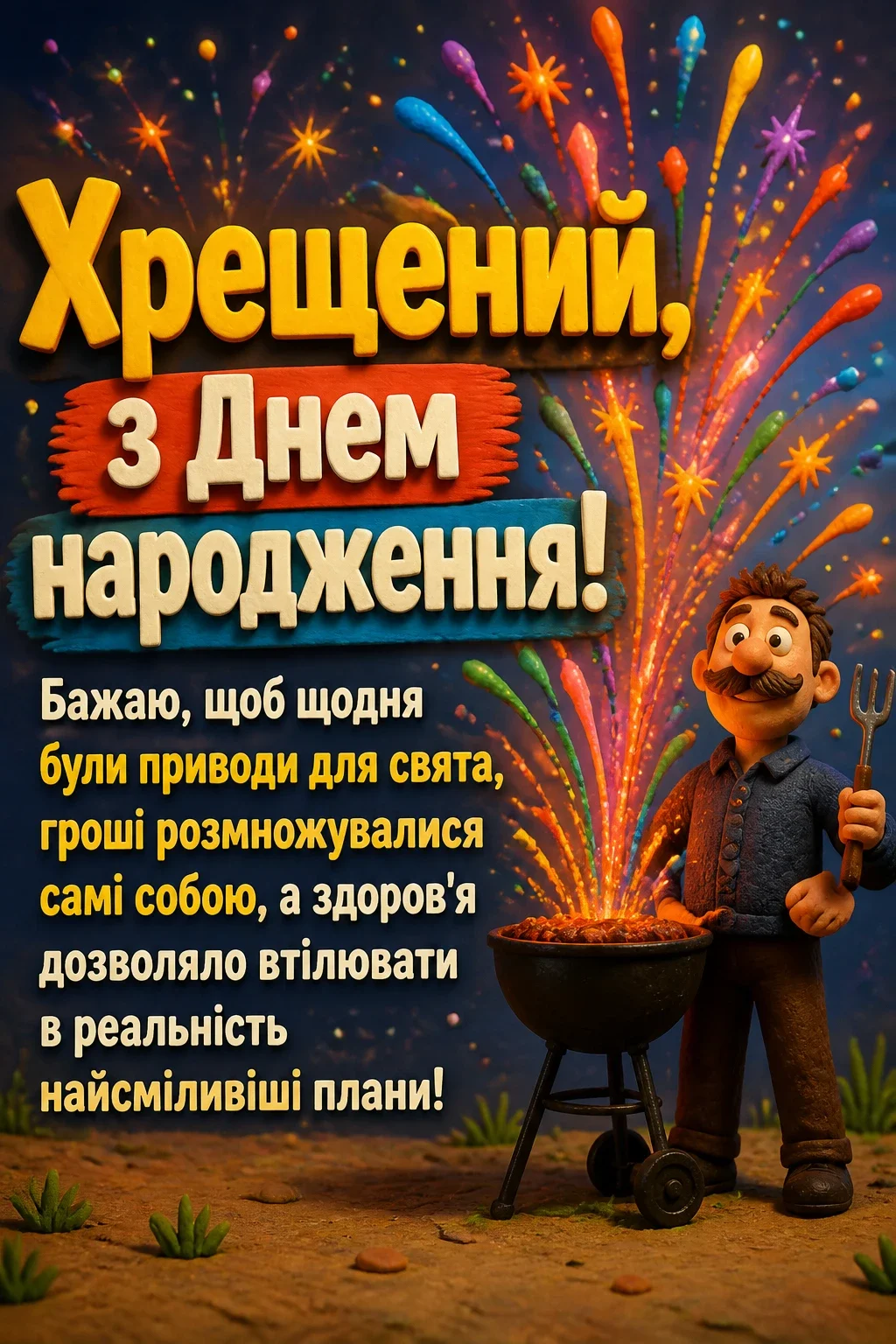 прикольні привітання з днем народження хрещеному