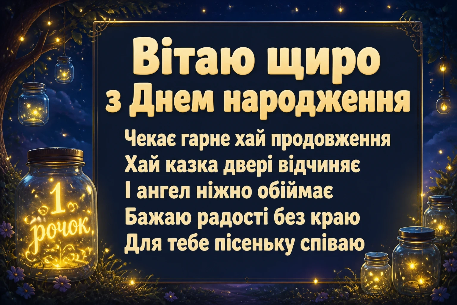привітання з 1 рочком хлопчику