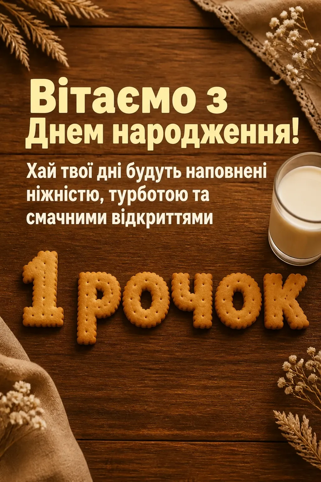 привітання з 1 рочком хлопчику