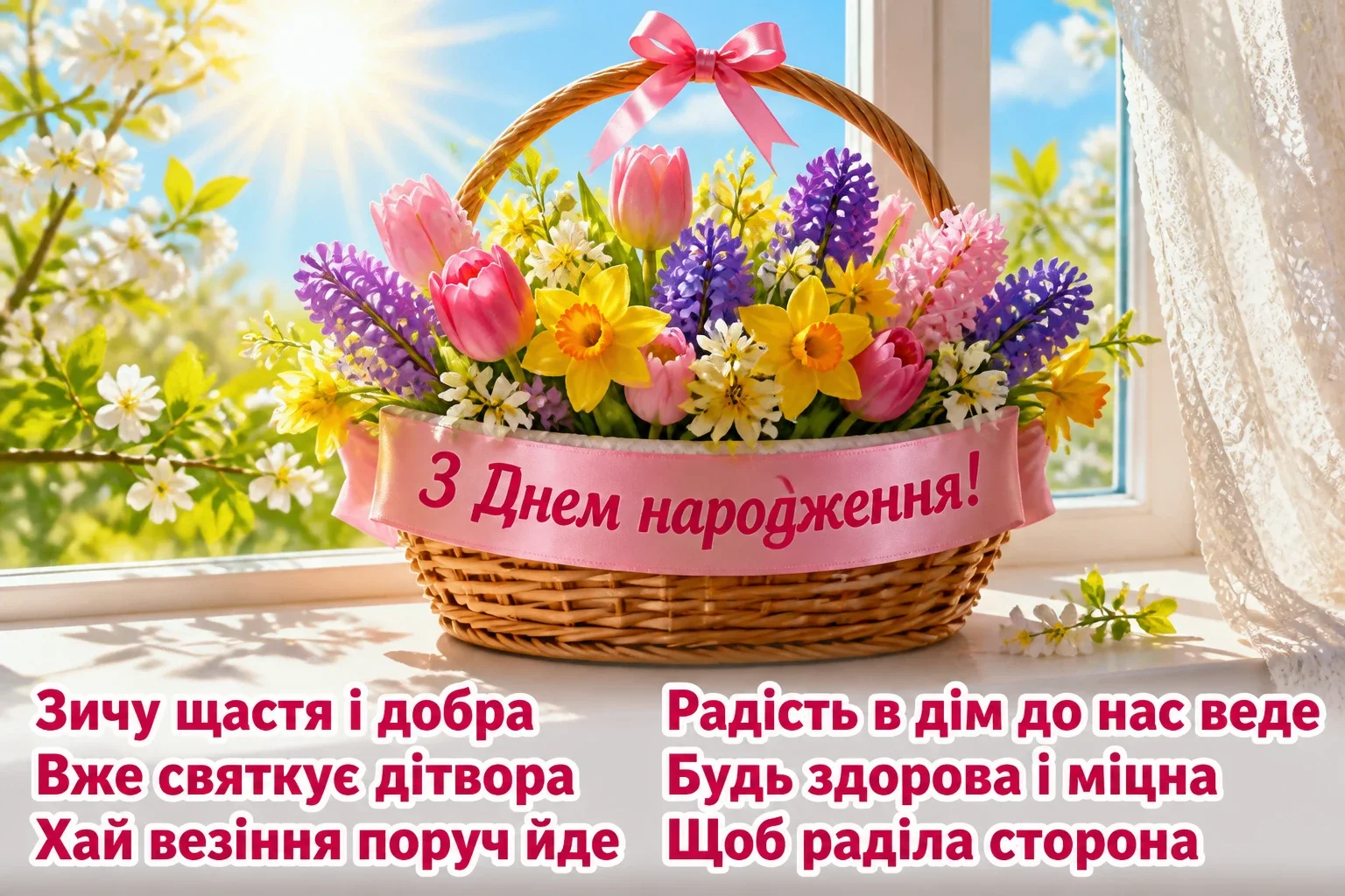 короткі привітання з днем народження донечці