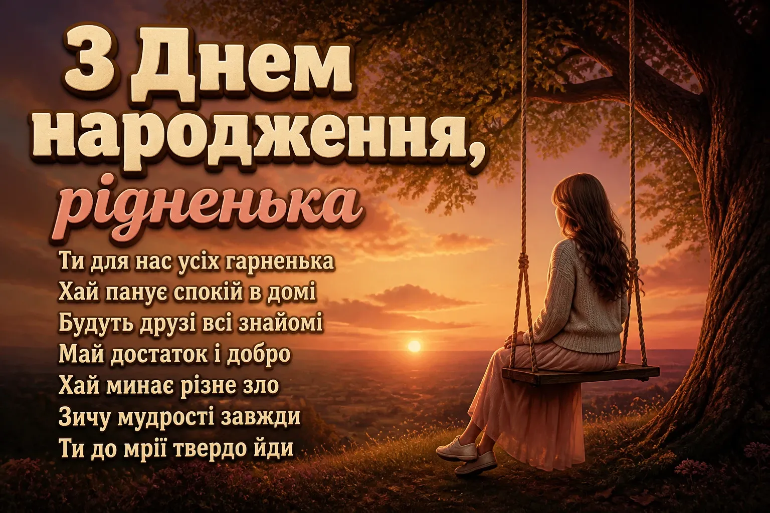 короткі привітання з днем народження донечці