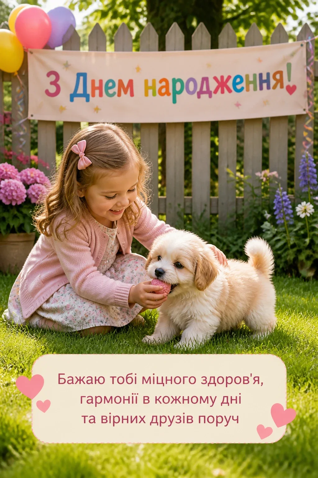 короткі привітання з днем народження донечці