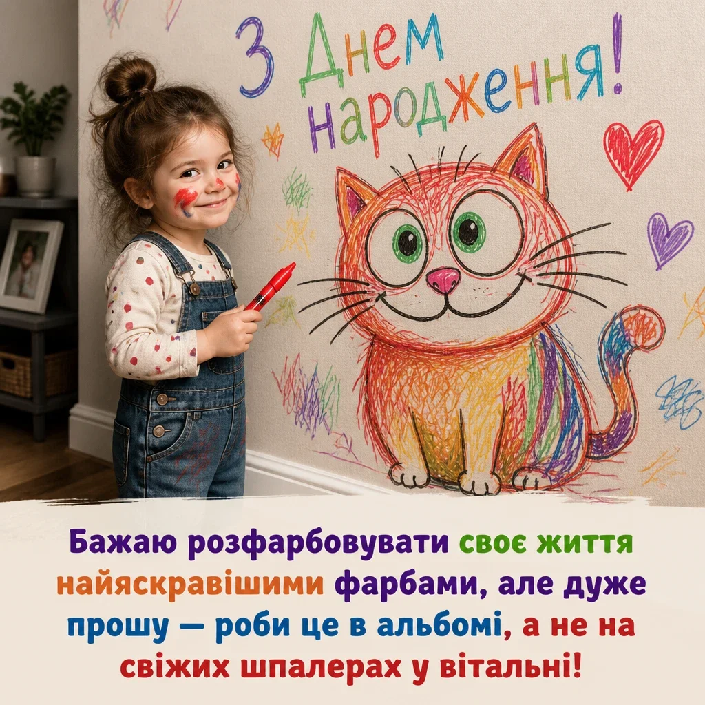 короткі привітання з днем народження донечці
