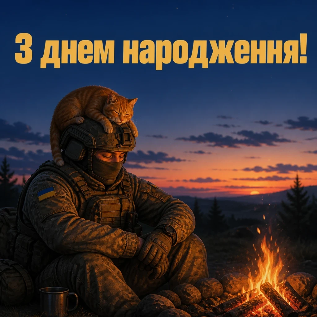 привітання з днем народження воїна